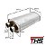 ABAFADOR OVAL ESPORTIVO 2X2 UNIVERSAL THS INOX 2.0 POL. - Imagem 2