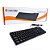 Teclado USB Hayom TC3201 Compacto Preto Cabo 1,2m - Imagem 1