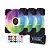 Combo Fan Cooler 120mm Hayom FC1306 - 03 unid Bco + Controle - Imagem 1