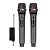 Microfone Sem Fio  Eletromex EL-5005 c/ 02 Microfones - Imagem 1