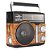 Radio AM FM USB Grasep D-1602 c/ Bat Recarreg - Imagem 1