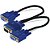 Cabo Adaptador Video Vga M / 2 Vga F - Imagem 1