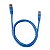 Cabo Rede Patch Cord Cat5 02,5mts PlusCable Azul - Imagem 1