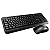 Combo Teclado Mouse Sem Fio C3Tech K-W60BK Preto - Imagem 1