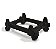 Suporte Gabinete Force Line Preto C/ Rodinhas - Imagem 1