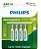 Pilha Recarregavel AAA Philips 1000mah c/ 04 Unid - Imagem 1