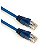 Cabo Rede Patch Cord Cat6 10mts PlusCable Azul - Imagem 2