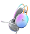Fone Headset Gamer P2 Havit H2037D 50mm Branco Led RGB - Imagem 2