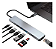 Hub Type C 8 x 1  Usb / Usb C / Hdmi / RJ45 / SD / Micro SD - Imagem 2