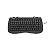 Teclado Mini USB Knup KP-2008 Ergonomico Preto - Imagem 2