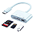 Adaptador Type C M / Leitor Cartão e Usb 3.0 - Imagem 1