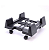 Suporte Gabinete C3Tech SC-20BK C/ Rodinhas Preto - Imagem 1