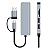 Hub USB / Type C Metal 03 Usb 3.0 + Leitor Cartão - Imagem 2