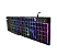 Teclado Gamer USB Evus TC-11B Jellybeans Preto Led Cabo 1,8m - Imagem 4