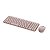 Combo Teclado Mouse Sem Fio Logitech Mk250 Rosa - Imagem 2