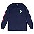 CAMISETA MANGA LONGA RIPNDIP NERMAL PORTRAIT NAVY - Imagem 1