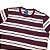 CAMISETA TUPODE LISTRADA ANC VINHO BEGE - Imagem 3