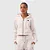 MOLETOM CHAMPION FEMININO CROPPED ZIPER C LOGO BRANCO - Imagem 1