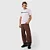 CALÇA CHAMPION SARJA OVERSIZED SCRIPT MARROM - Imagem 4