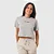CAMISETA CROPPED CHAMPION FEM MINI SCRIPT RELEV CINZA - Imagem 1