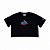 CAMISETA CROPPED CHAMPION C FLOWERS PRETA - Imagem 1
