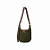 BOLSA BARRA CREW LATERAL EM CROCHÊ E COURO VERDE - Imagem 1