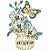 Matriz Bordado Cesto Com Flores Contorno - Imagem 5