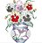 Matriz Bordado Cesto Com Flores Contorno - Imagem 4