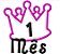 Matriz Bordado Mêsversário Aplique Linda Coroa - Imagem 1
