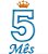 Matriz Bordado Merversário Aplique Números Com Coroa - Imagem 5