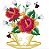 Matriz Bordado Xícara Com Flores - Imagem 1