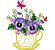 Matriz Bordado Xícara Com Flores - Imagem 5