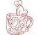 Matriz Bordado Café Com Amor Contorno - Imagem 6
