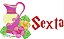 Matriz Bordado Semaninha Jarra Com Flores - Imagem 3