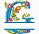 Matriz Bordado Alfabeto Split Floral Lindo - Imagem 7