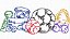 Matriz Bordado Infantil Colorwork Para Fralda - Imagem 1