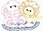 Matriz Bordado Infantil Colorwork Para Fralda - Imagem 2