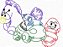 Matriz Bordado Infantil Colorwork Para Fralda - Imagem 4