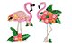 Matriz Bordado 3d Almofada Flamingos - Imagem 2