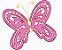Matriz Bordado Borboleta Rosa - Imagem 4
