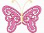 Matriz Bordado Borboleta Rosa - Imagem 2