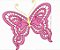 Matriz Bordado Borboleta Rosa - Imagem 3