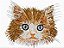 Matriz Bordado Gatinhos Faces - Imagem 4