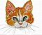 Matriz Bordado Gatinhos Faces - Imagem 3