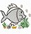 Matriz Bordado Semaninha Peixes Com Mensagens - Imagem 1