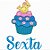 Matriz Bordado Semaninha Cupcake Com Amor - Imagem 8