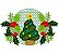 Matriz Bordado Natal Cupcake Com Moldura - Imagem 2