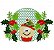 Matriz Bordado Natal Cupcake Com Moldura - Imagem 7