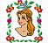 Matriz Bordado Princesas Na Moldura Floral - Imagem 4