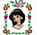 Matriz Bordado Princesas Na Moldura Floral - Imagem 5